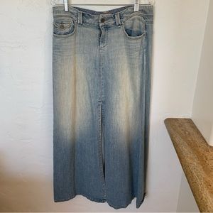 Paige Denim Maxi Jean skirt Sz 30